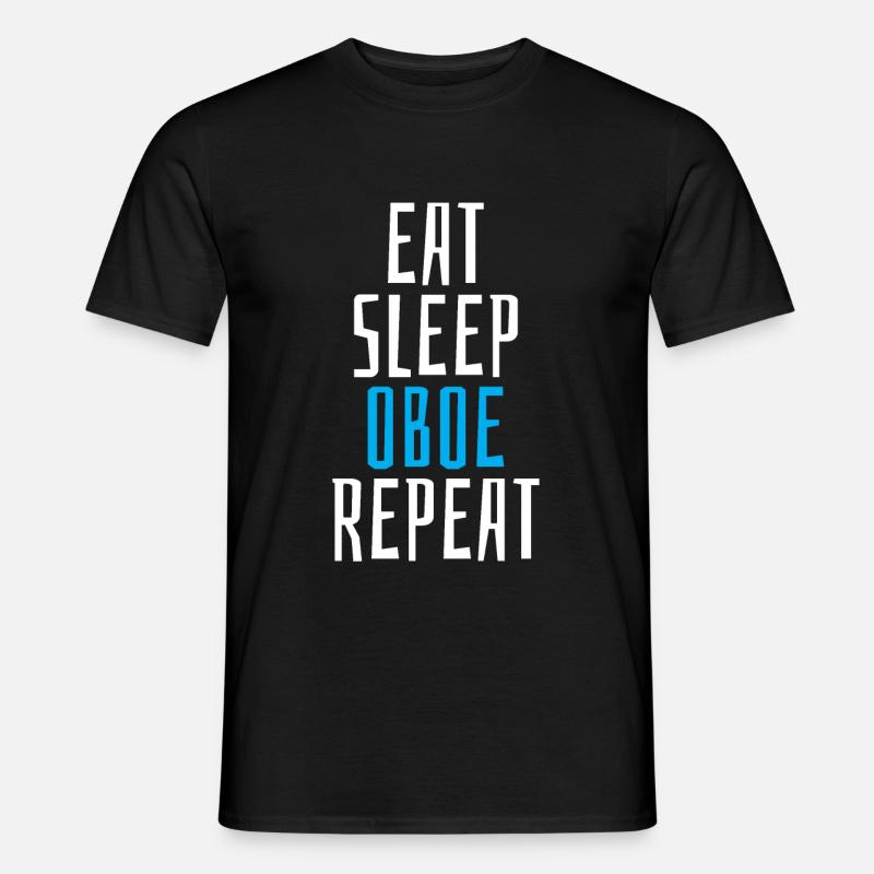 Oboe Oboe Oboe Oboe - Männer T-Shirt - Schwarz