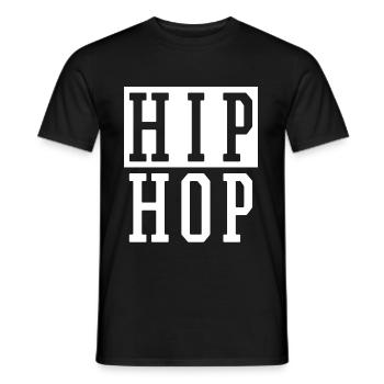 Hip Hop Klassiker - Männer T-Shirt - Schwarz - Vorne - AI Model Male 178 light (178cm)