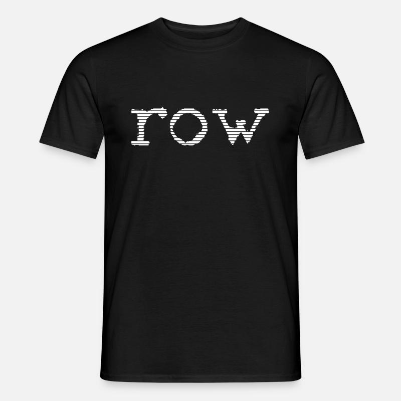 row - Männer T-Shirt - Schwarz