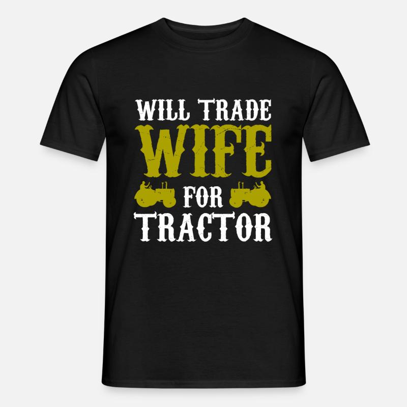 Traktor - Männer T-Shirt - Schwarz