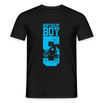 Motocross 5ème anniversaire - T-shirt homme - noir - Devant - AI Model Male 178 light (178cm)