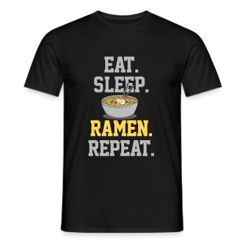 ramen - T-shirt homme - noir - Devant - AI Model Male 178 light (178cm)