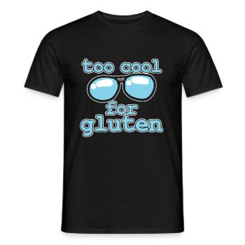 gluten - Men's T-Shirt - black - Front - AI Model Male 178 light (178cm)