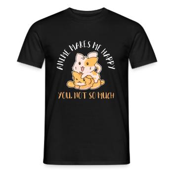 Anime - T-shirt homme - noir - Devant - AI Model Male 178 light (178cm)