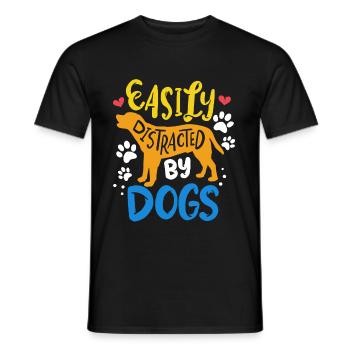 dog - Männer T-Shirt - Schwarz - Vorne - AI Model Male 178 light (178cm)
