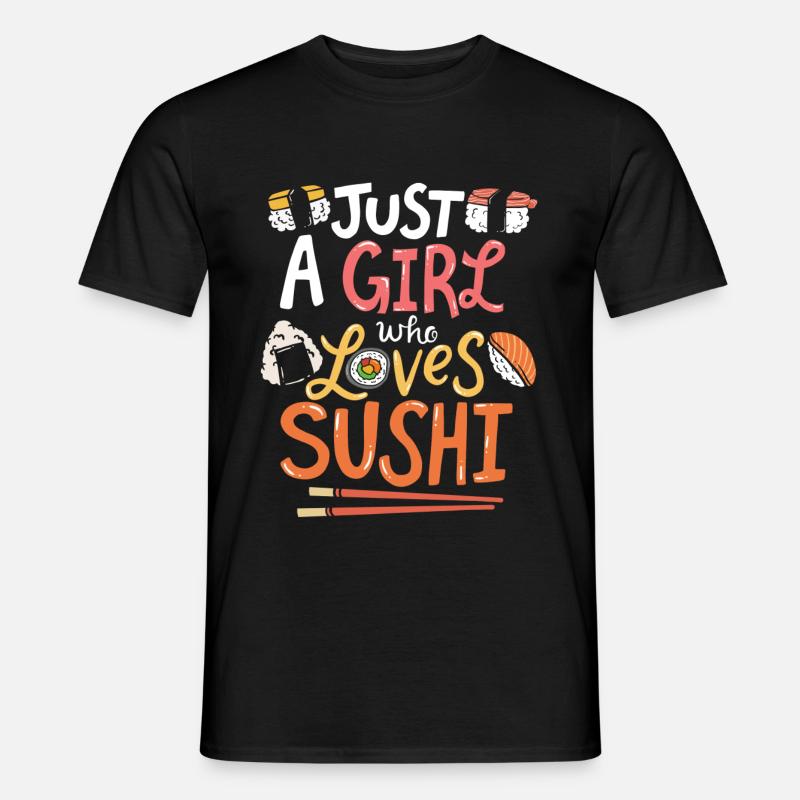Sushi - Männer T-Shirt - Schwarz