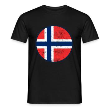 Norway - Men's T-Shirt - black - Front - AI Model Male 178 light (178cm)