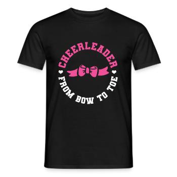 Cheerleading - Men's T-Shirt - black - Front - AI Model Male 178 light (178cm)
