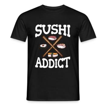 Sushi - T-shirt homme - noir - Devant - AI Model Male 178 light (178cm)