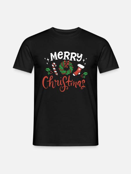 Merry Christmas - Men's T-Shirt - black