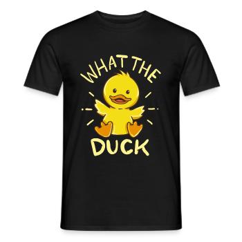 Was zum Teufel ist das? - Männer T-Shirt - Schwarz - Vorne - AI Model Male 178 light (178cm)
