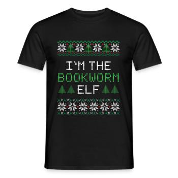Lutin de Noël - T-shirt homme - noir - Devant - AI Model Male 178 light (178cm)