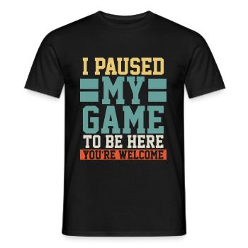 Gaming - T-shirt homme - noir - Devant - AI Model Male 178 light (178cm)