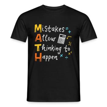 Mathelehrer - Männer T-Shirt - Schwarz - Vorne - AI Model Male 178 light (178cm)