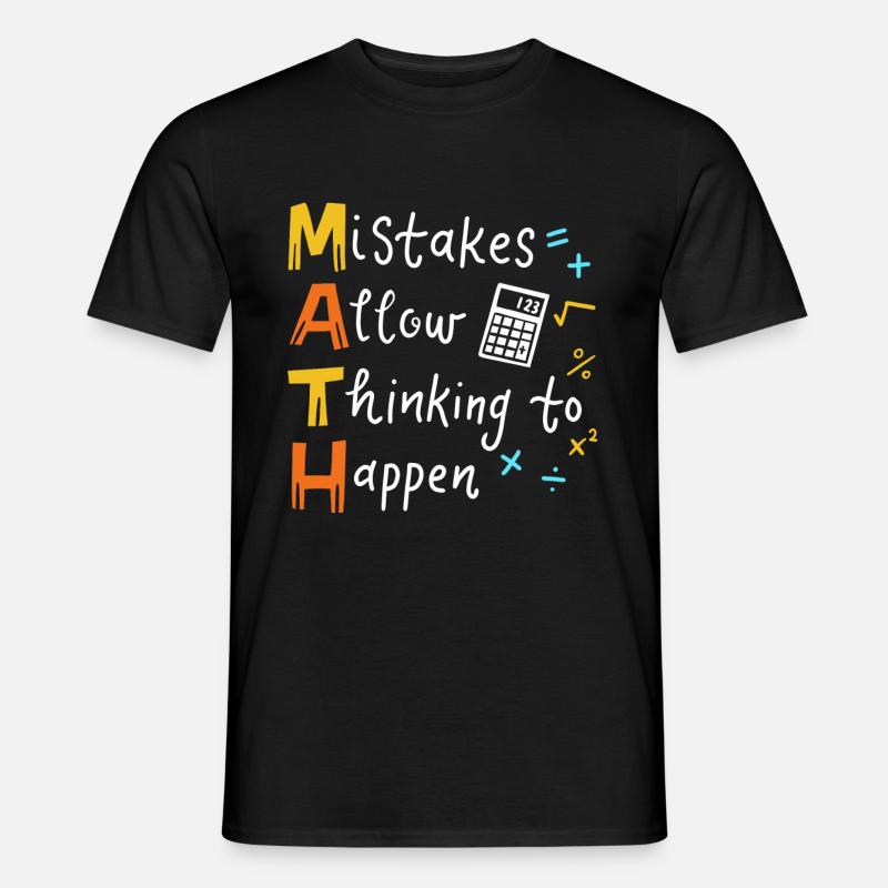 Mathelehrer - Männer T-Shirt - Schwarz
