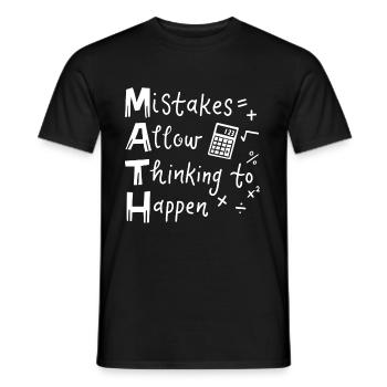 Mathelehrer - Männer T-Shirt - Schwarz - Vorne - AI Model Male 178 light (178cm)