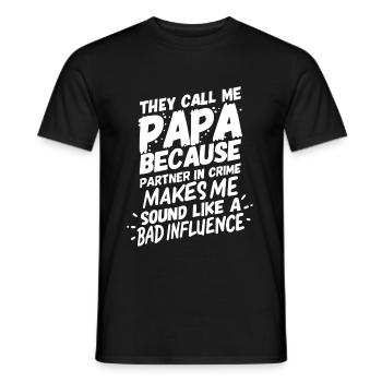 Daddy Father's Day - Men's T-Shirt - black - Front - AI Model Male 178 light (178cm)