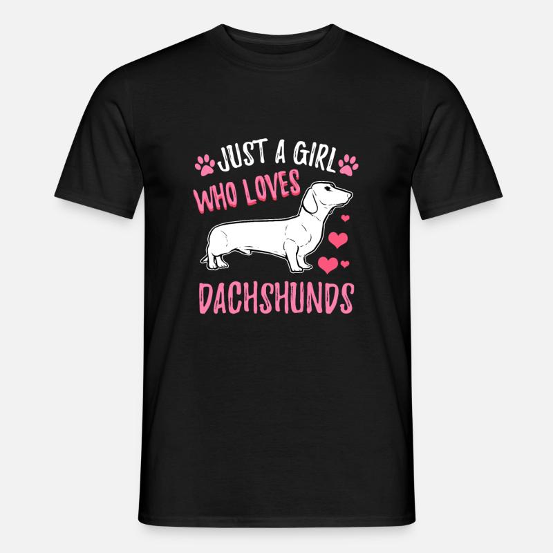 Dackel - Männer T-Shirt - Schwarz
