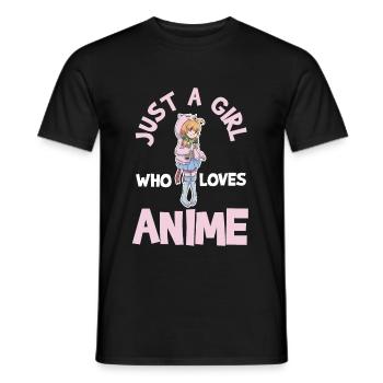 Anime - T-shirt homme - noir - Devant - AI Model Male 178 light (178cm)