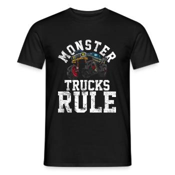 Monster Trucks - Men's T-Shirt - black - Front - AI Model Male 178 light (178cm)