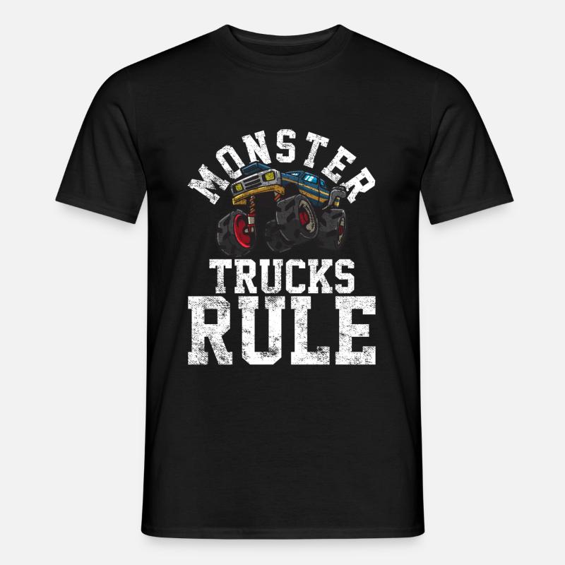 Monster-Trucks - Männer T-Shirt - Schwarz