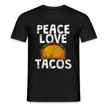 tacos - T-shirt homme - noir - Devant - AI Model Male 178 light (178cm)