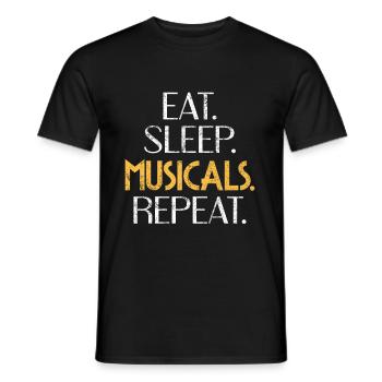 Théâtre musical - T-shirt homme - noir - Devant - AI Model Male 178 light (178cm)