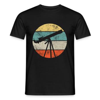 Astronomy stars planets planetarium - Men's T-Shirt - black - Front - AI Model Male 178 light (178cm)