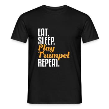 Trompette trompette - T-shirt homme - noir - Devant - AI Model Male 178 light (178cm)