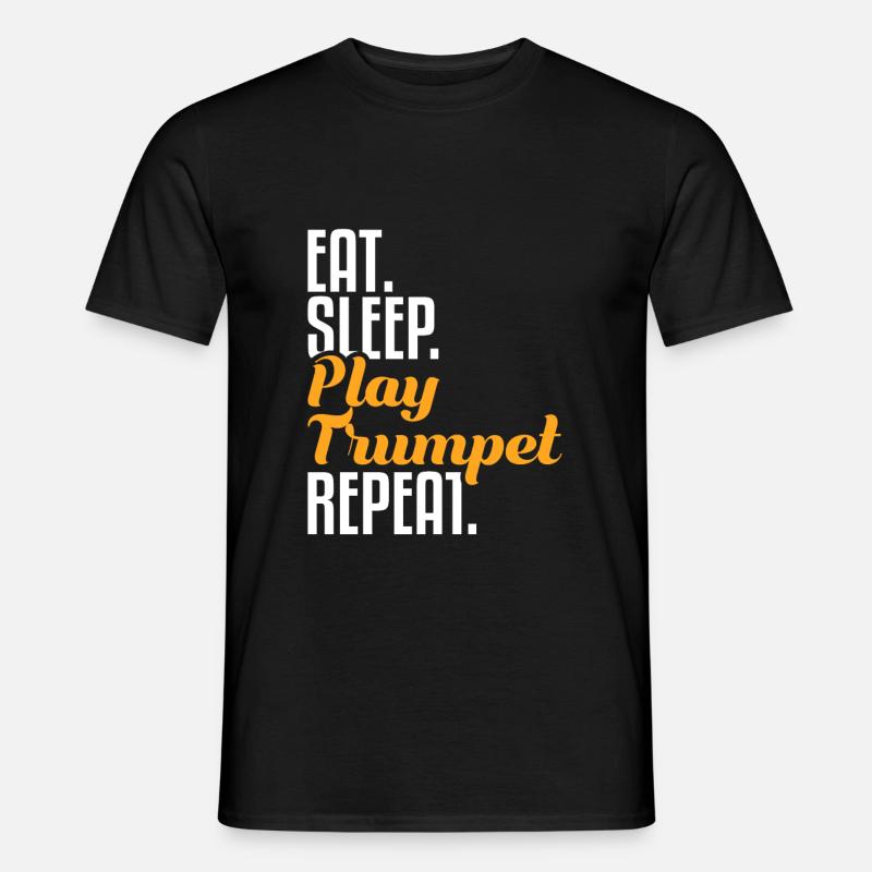 Trompeter Trompete - Männer T-Shirt - Schwarz