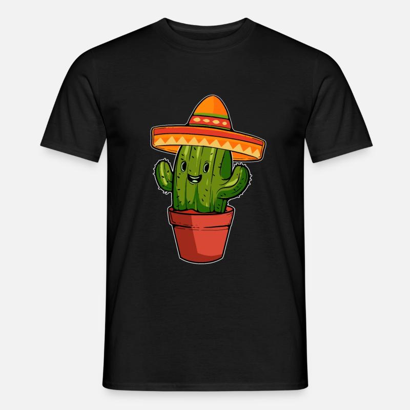 Mexico Kaktus Wüste - Männer T-Shirt - Schwarz