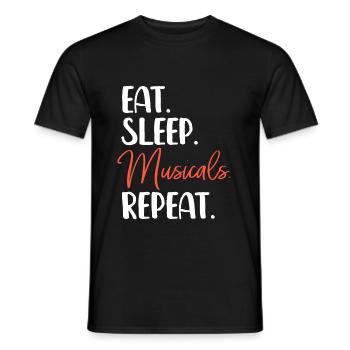 Musical - T-shirt homme - noir - Devant - AI Model Male 178 light (178cm)