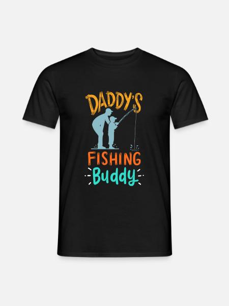 Fils de père de pêche - T-shirt homme - noir