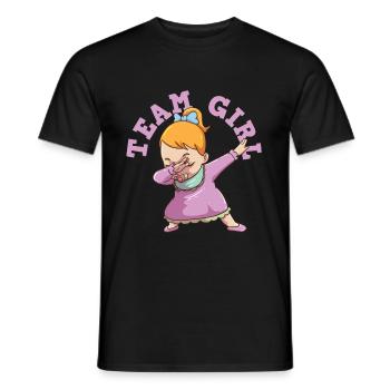 Gender Reveal Team girls - Men's T-Shirt - black - Front - AI Model Male 178 light (178cm)