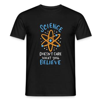 Science Science - Men's T-Shirt - black - Front - AI Model Male 178 light (178cm)