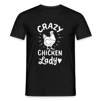 Chicken Lady Farming - Men's T-Shirt - black - Front - AI Model Male 178 light (178cm)