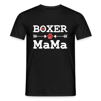 Boxer Hund - Männer T-Shirt - Schwarz - Vorne - AI Model Male 178 light (178cm)