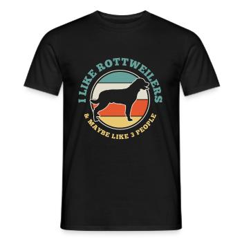 rottweiler - T-shirt homme - noir - Devant - AI Model Male 178 light (178cm)
