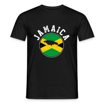 Jamaïque - T-shirt homme - noir - Devant - AI Model Male 178 light (178cm)