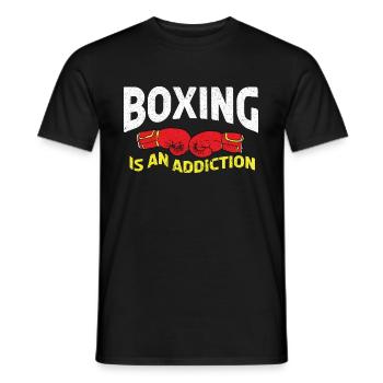 Boxen Boxer Kampfsport Boxring Boxhandschuhe - Männer T-Shirt - Schwarz - Vorne - AI Model Male 178 light (178cm)