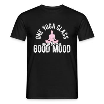 Yogalehrer Spruch Für Yogi Yoga - Männer T-Shirt - Schwarz - Vorne - AI Model Male 178 light (178cm)