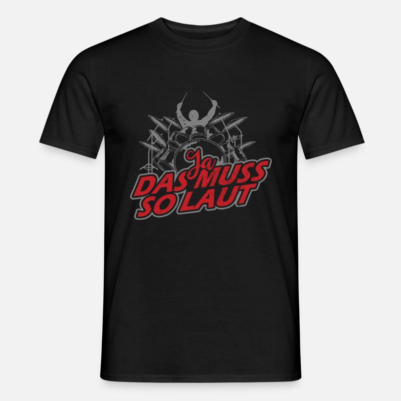 Drummer - Männer T-Shirt - Schwarz