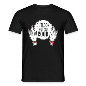 Lustiger Wahrsager Kristallgang - Männer T-Shirt - Schwarz - Vorne - AI Model Male 178 light (178cm)