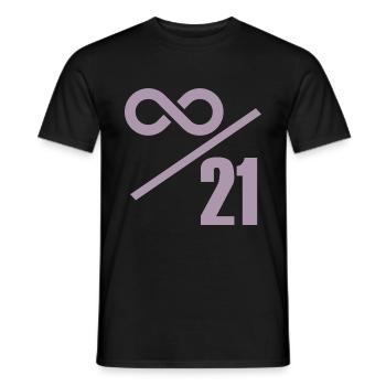 Bitcoin 21 Million Limit – Infinitely Valuable - Men's T-Shirt - black - Front - AI Model Male 178 light (178cm)