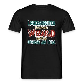 Assistant Magasinier - T-shirt homme - noir - Devant - AI Model Male 178 light (178cm)
