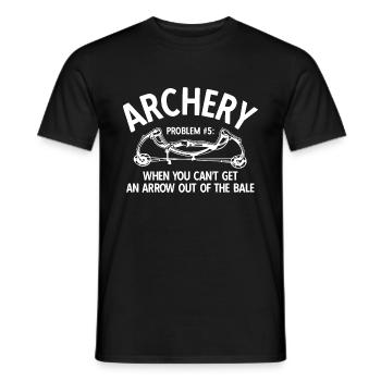 Bogenschießen Archery - Männer T-Shirt - Schwarz - Vorne - AI Model Male 178 light (178cm)