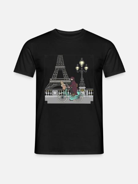 Paris France culture voyage - T-shirt homme - noir