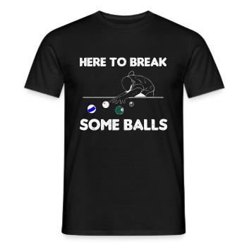 Poolspieler Billardspieler - Männer T-Shirt - Schwarz - Vorne - AI Model Male 178 light (178cm)