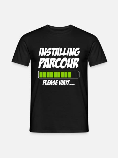 Installing - Männer T-Shirt - Schwarz