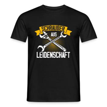 Garage Auto Tuning Geschenk für Schrauber Mechanik - Männer T-Shirt - Schwarz - Vorne - AI Model Male 178 light (178cm)